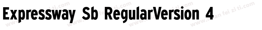 Expressway Sb RegularVersion 4000字体转换